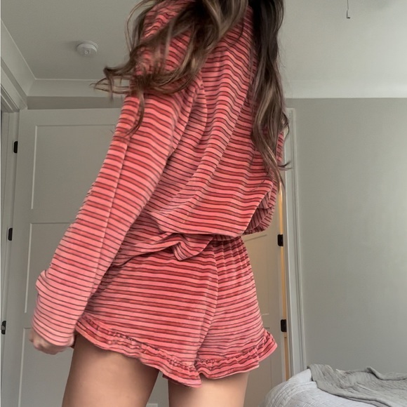 ASOS Other - ASOS Coral Pink Striped Sleep Set